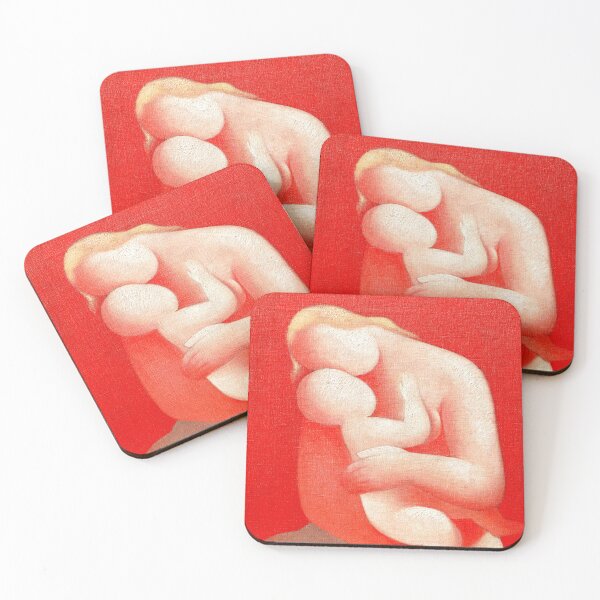 Item preview, Maternal Grace: Mother (Pink Madonna) by Mikuláš Galanda - 1933 - Slovak Modernism designed and sold by HistoryOnWalls.