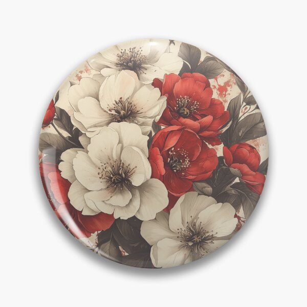 Item preview, cluster of peonies and cherry blossoms designed and sold by SetMyHeart.