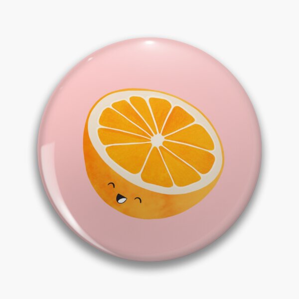 Artikelvorschau, Niedliche Orangenscheibe | Kawaii-Obstkunst | Fröhliches Zitrusdesign | Verspielte, ästhetische Orangenscheibe entworfen und verkauft von Pink Mint.