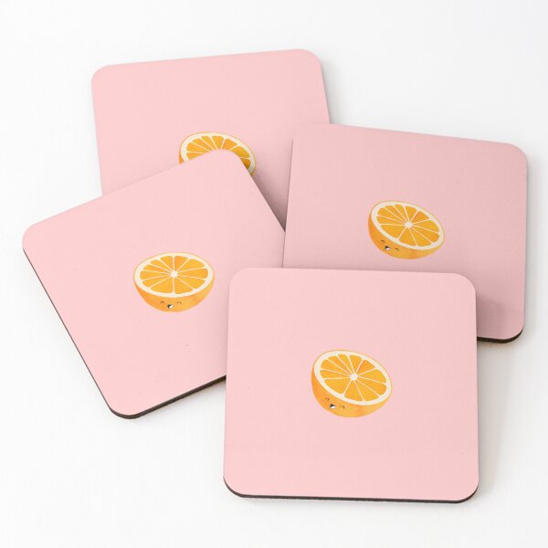Item preview, Cute Sliced Orange Character | Kawaii Fruit Art | Happy Citrus Design | Playful Aesthetic Orange Slice designed and sold by Pink Mint.