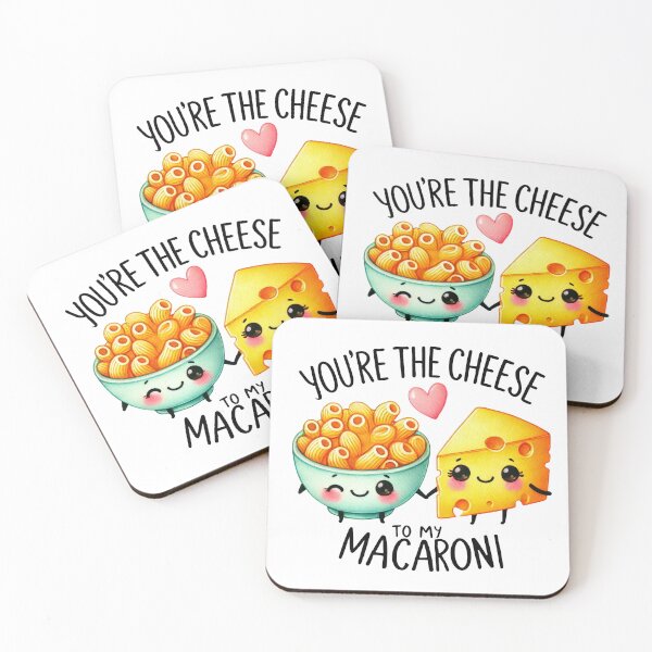 Item preview, Valentine Food Couple You're the Cheese to My Macaroni designed and sold by WigOutlet.
