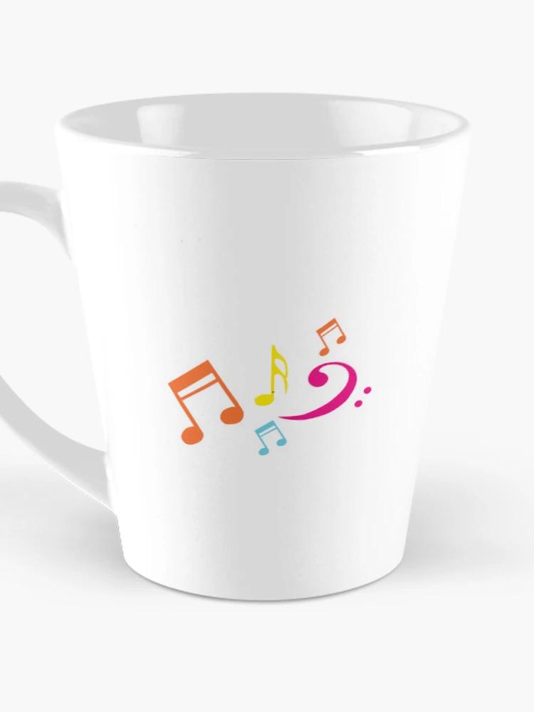 Thumbnail 3 of 4, Coffee Mug, Colorful Musical Note designed and sold by RubyCollection.