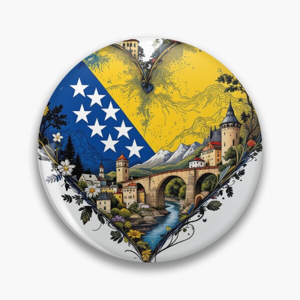 Item preview, Proud Symbol of Bosnia and Herzegovina – Timeless Emblem designed and sold by TrendSh0p.