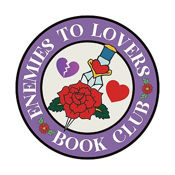 Artwork thumbnail, Enemies To Lovers Book Club Bookish Purple For Booklovers by StickyBook