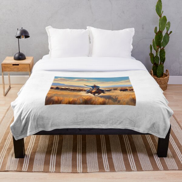 Item preview, Rancher on a Horse Rides the Plains  designed and sold by Niko Pantele.
