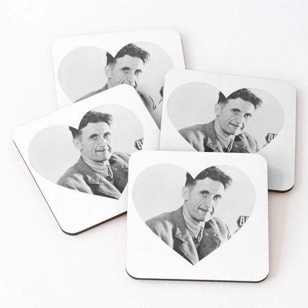 Item preview, George Orwell heart | I love George Orwell designed and sold by stickerskool.