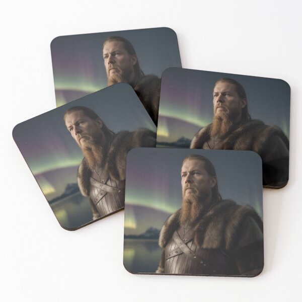 Item preview, Aurora Warrior – Viking Strength Beneath the Lights designed and sold by highplacidity.