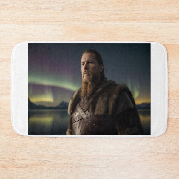 Item preview, Aurora Warrior – Viking Strength Beneath the Lights designed and sold by highplacidity.