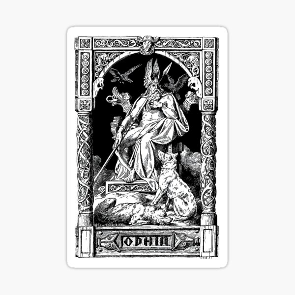 Odin, Johannes Gehrts 1901 Sticker