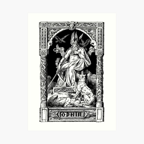 Odin, Johannes Gehrts 1901 Art Print