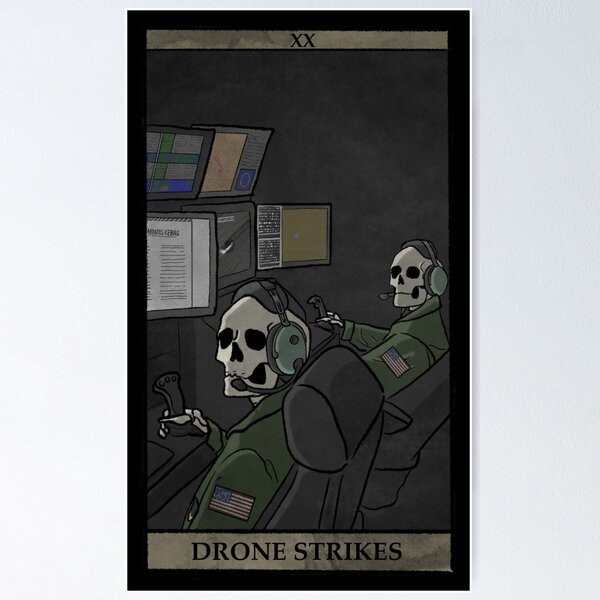 Aperçu de l'œuvre LL Memes Drone Strikes - Impressions créée et vendue par cross.words.
