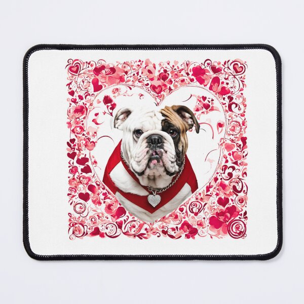 Item preview, English Bulldog Be Mine Valentine designed and sold by Fredster1966.