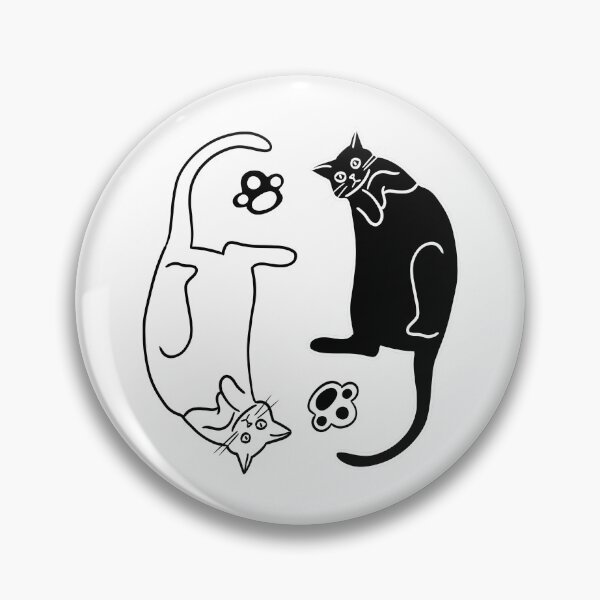 Item preview, Yinyang cat designed and sold by leviosalu.