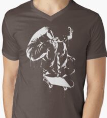 Drippy skate stencil Men's V-Neck T-Shirt
