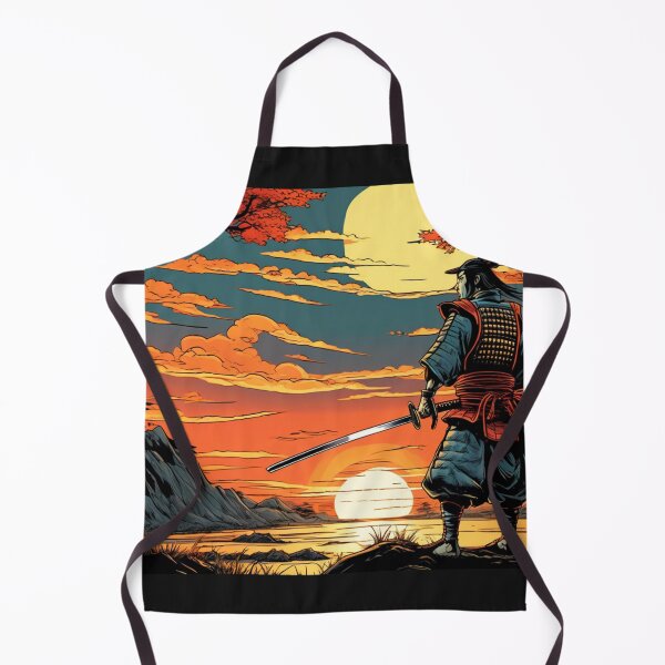 Item preview, Samurai Warrior Holds his Sword Watching the Sunset designed and sold by Niko Pantele.