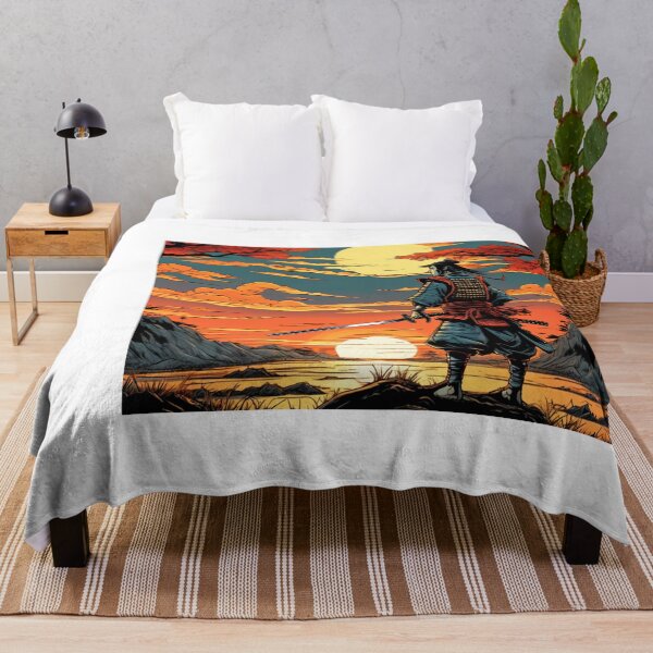 Item preview, Samurai Warrior Holds his Sword Watching the Sunset designed and sold by Niko Pantele.