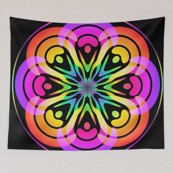 Item preview, abstract overlapping pink and orange design designed and sold by chambergambit.