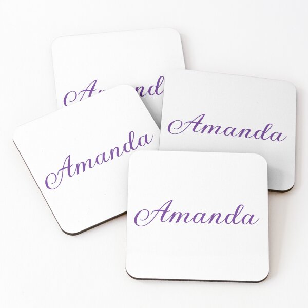 Item preview, Amanda Name Girl Purple designed and sold by Monika Howarth.