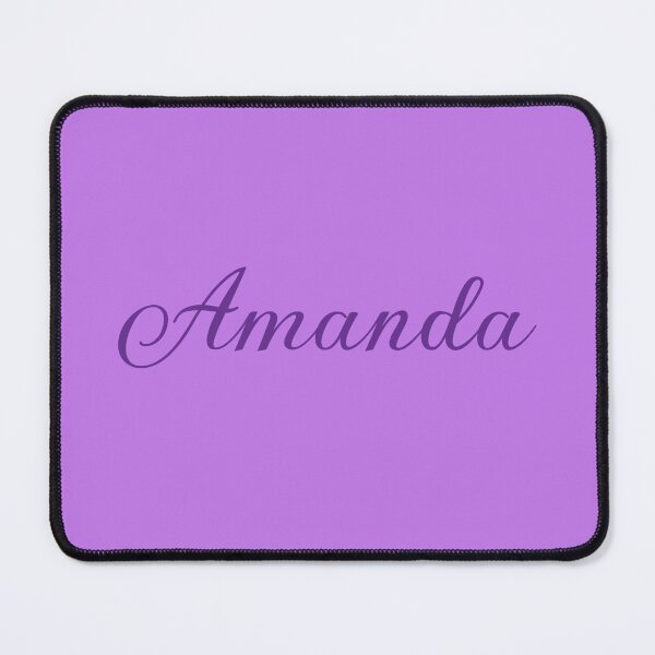 Item preview, Amanda Name Girl Purple designed and sold by Monika Howarth.