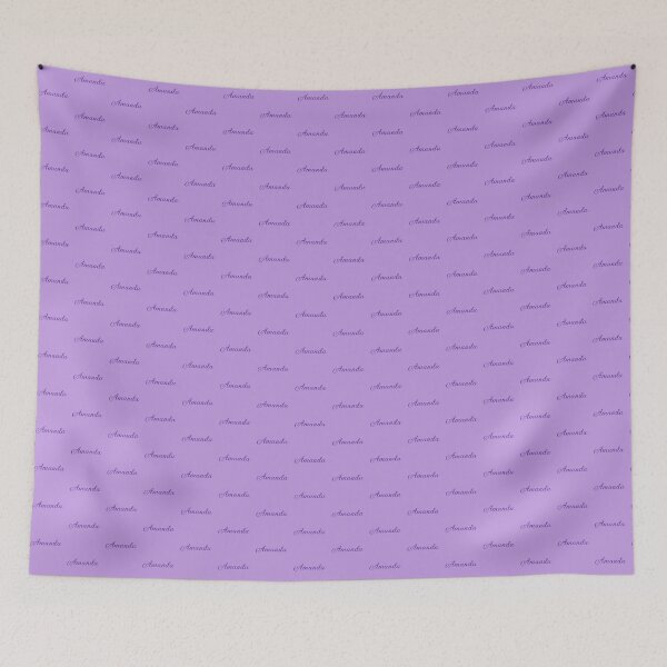 Item preview, Amanda Name Girl Purple designed and sold by Monika Howarth.