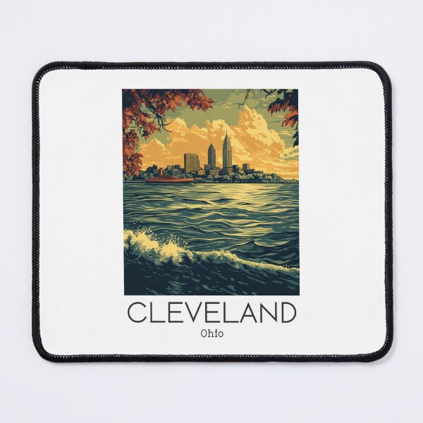 Item preview, A Vintage Travel Illustration of Cleveland - Ohio - US designed and sold by GoodOldVintage.