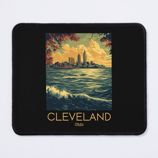 Item preview, A Vintage Travel Illustration of Cleveland - Ohio - US designed and sold by GoodOldVintage.