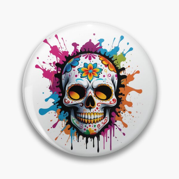 Item preview, Explosion of Color - Sugar Skull designed and sold by TBoxy.