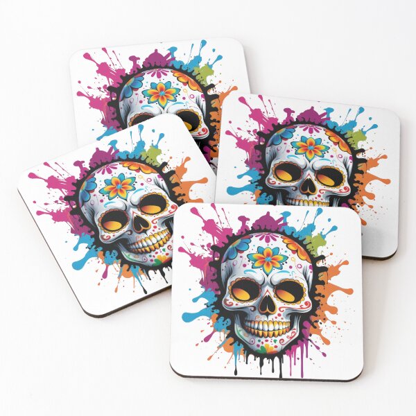 Item preview, Explosion of Color - Sugar Skull designed and sold by TBoxy.