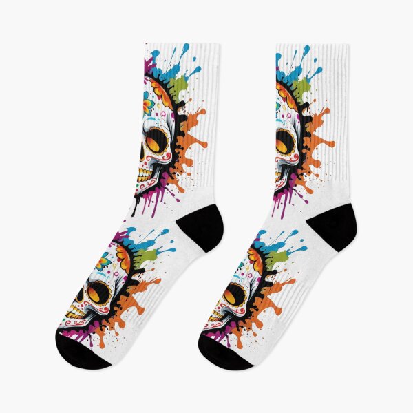 Item preview, Explosion of Color - Sugar Skull designed and sold by TBoxy.