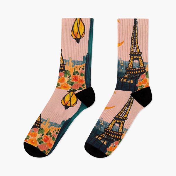 Item preview, Eiffel Tower at Sunset with Glowing Ramadan Lanterns and Romantic Roses on a Parisian Balcony Digital AI Art designed and sold by OlfactoART Studio.