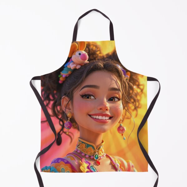 Artikelvorschau, Glückliches Mädchen aus The Encanto World entworfen und verkauft von Ink And Inspire.
