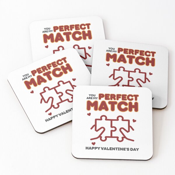 Item preview, You Are My Perfect Match - Two Puzzle Pieces fitting perfectly together. designed and sold by dodosdoodles.