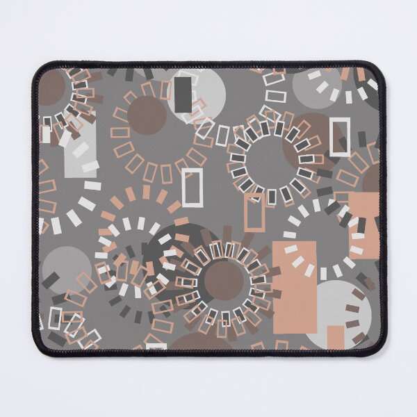 Item preview, Geometric Greys and Beige with Circles designed and sold by Sharon Schwalbe.
