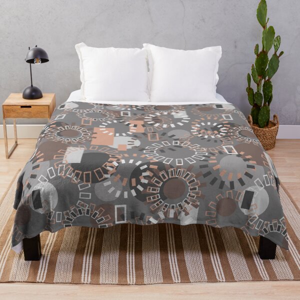 Item preview, Geometric Greys and Beige with Circles designed and sold by Sharon Schwalbe.