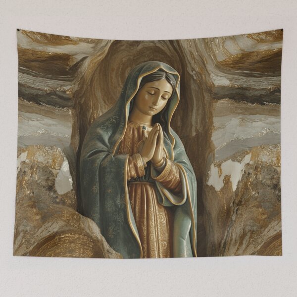 Item preview, Our Lady of Guadalupe in Gilded Grotto – Catholic Art designed and sold by Nicholas Panek.