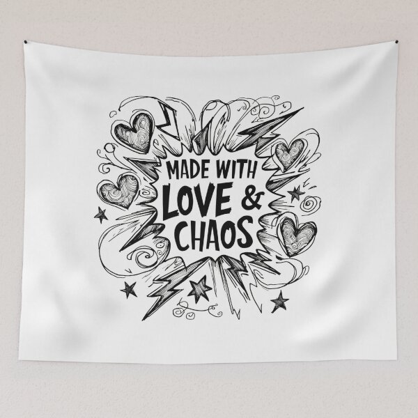 Item preview, Made with Love & Chaos – Hand-Drawn Artistic Design designed and sold by CoachCreates.