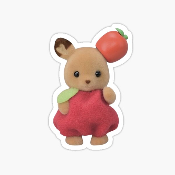apple deer critter Sticker