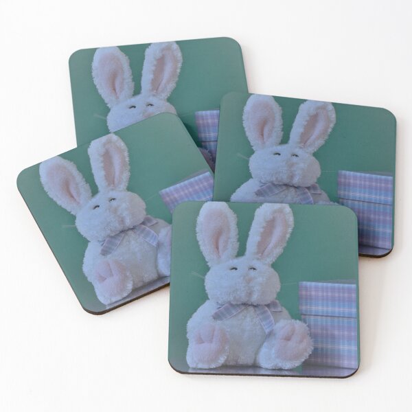 Item preview, Pink and White Easter Bunny and checkered Box  designed and sold by WD-Artist.