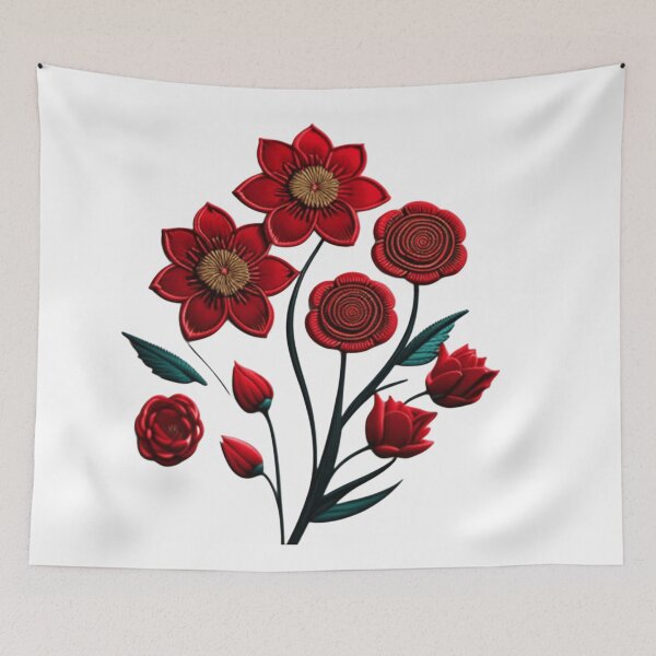 Item preview, Red floral bouquet  designed and sold by Roxburylane.
