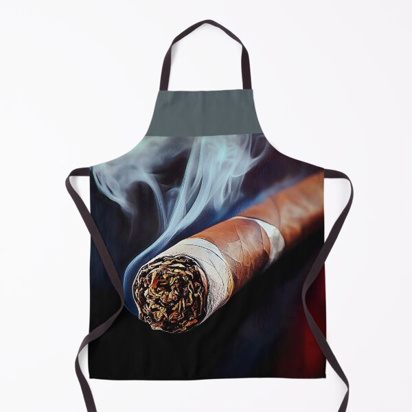 Item preview, Digital AI Art of a Cigar Emitting Delicate Smoke Against Dark Background, Highlighting Intricate Structure designed and sold by OlfactoART Studio.