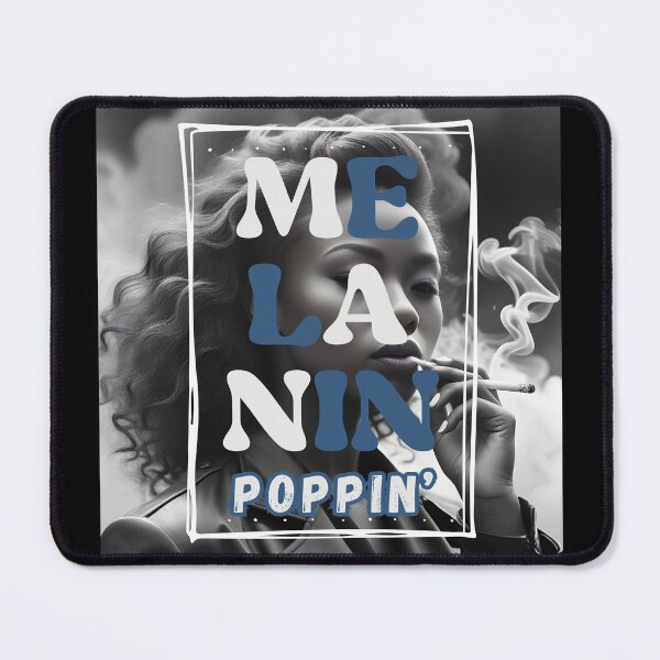 Item preview, Melanin Poppin’: Bold and Sultry Black & White Portrait designed and sold by QPTheeArtist.