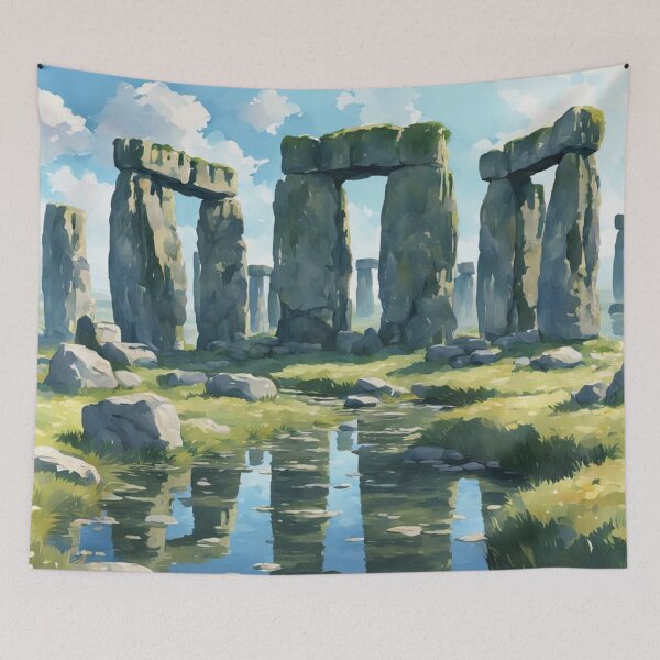 Item preview, Stonehenge Painting Style designed and sold by Gabriela McDaniel.