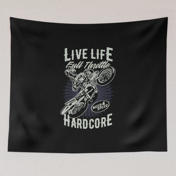 Item preview, Motocross Dirt Bike Hardcore Life designed and sold by offroadstyles.