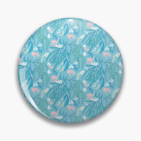 Item preview, Australian Eucalyptus Flowering Gum blue green pink designed and sold by blueidesign.