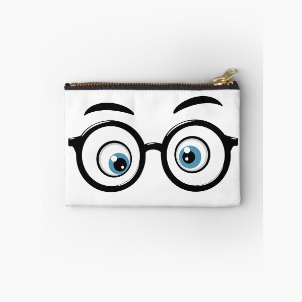 Item preview, Black Glasses with Crazy Eyes - Fun and Original Design designed and sold by MarVan-Prints.