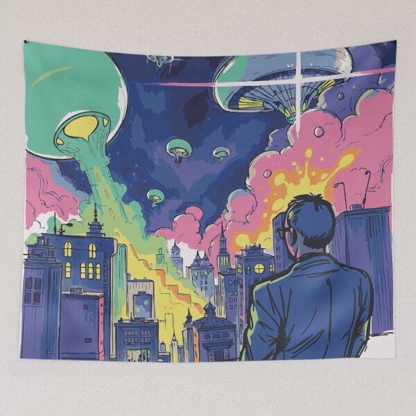 Item preview, D Cosmic Invasion designed and sold by Borbulhastudio.