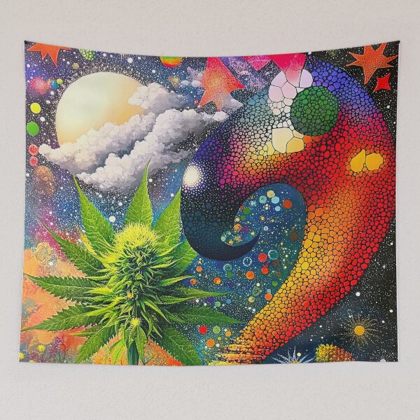 Item preview, "Neon Reverie: The Cosmic Bloom" designed and sold by bloorose.