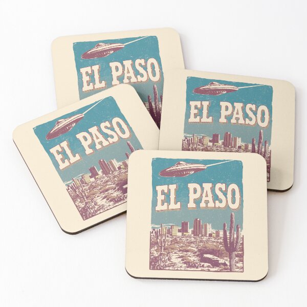 Item preview,  Retro El Paso UFO Desert Skyline  designed and sold by Mystikos Art.