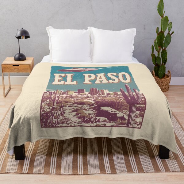 Item preview,  Retro El Paso UFO Desert Skyline  designed and sold by Mystikos Art.
