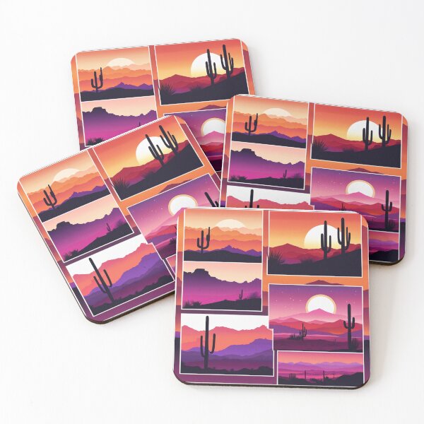 Item preview, Colorful Southwest Sunset and Cacti designed and sold by Niko Pantele.